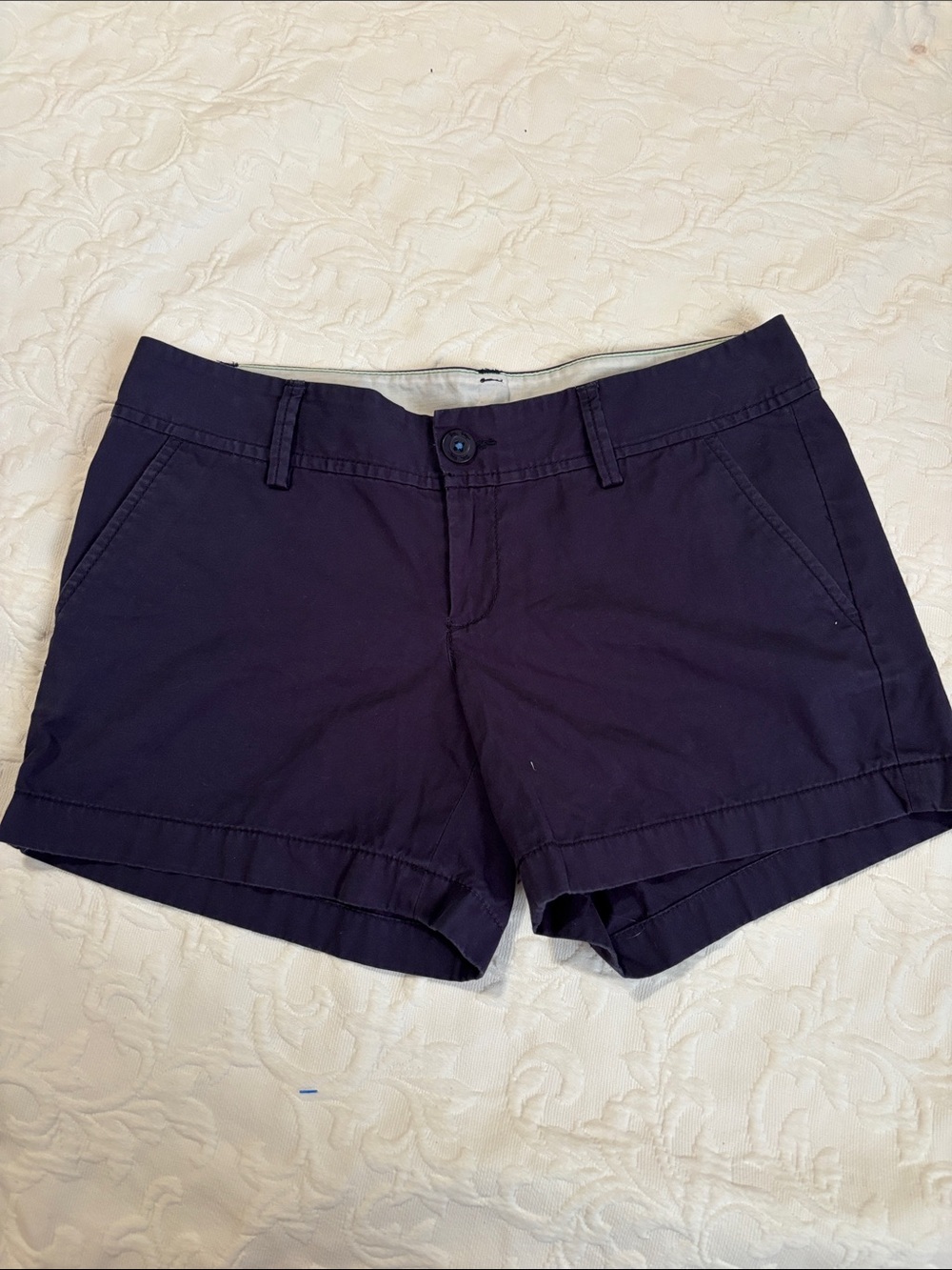 Lilly Pulitzer Navy Cotton Bermuda Shorts
